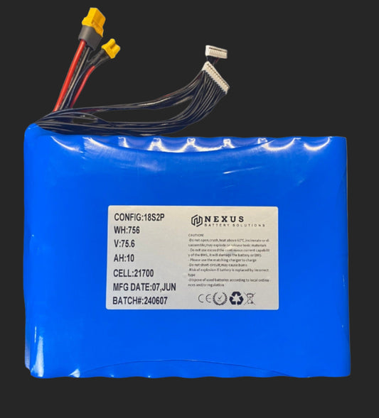 VESC 18s2p Battery Pack for Onewheel Vesc builds (Samsung 50S Cells)
