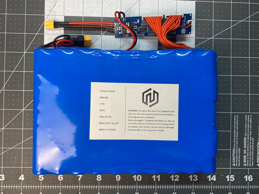 VESC 20s2p Battery Pack for Onewheel Vesc builds (Molicel p45b Cells)