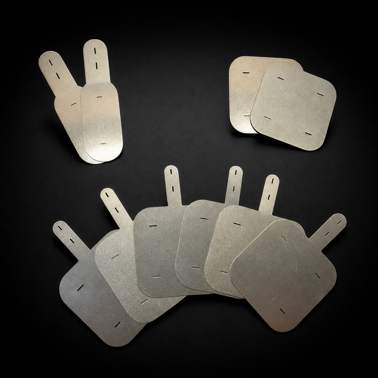 20S2P Pre-Cut Nickel Plate Kit (0.2 mm) for GT VESC Battery Packs on a black studio background