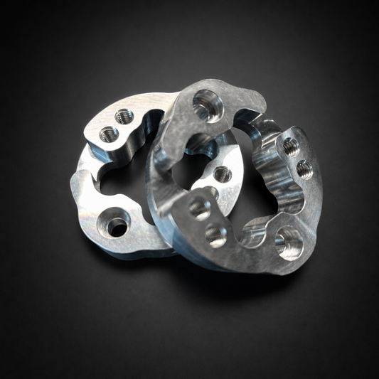 Cannon core XR hubs on a black studio background