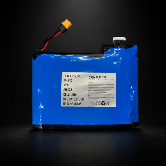 Nexus XR Max Extended Range Battery Upgrade on a black studio background