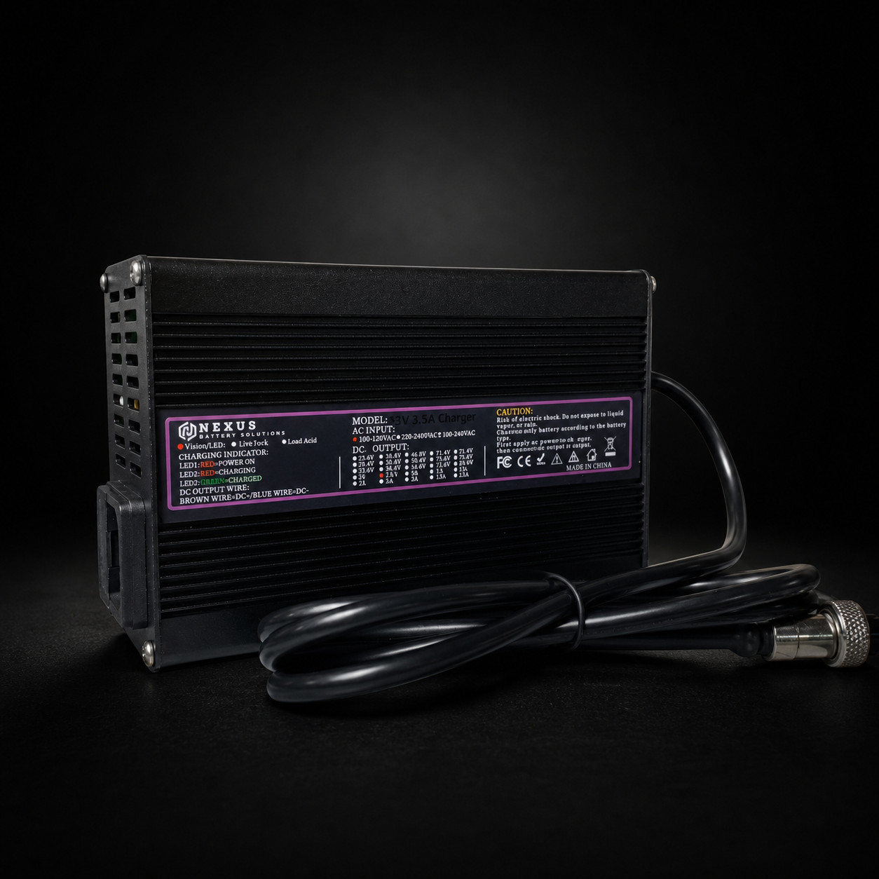 ONEWHEEL PINT FAST CHARGER on a black studio background